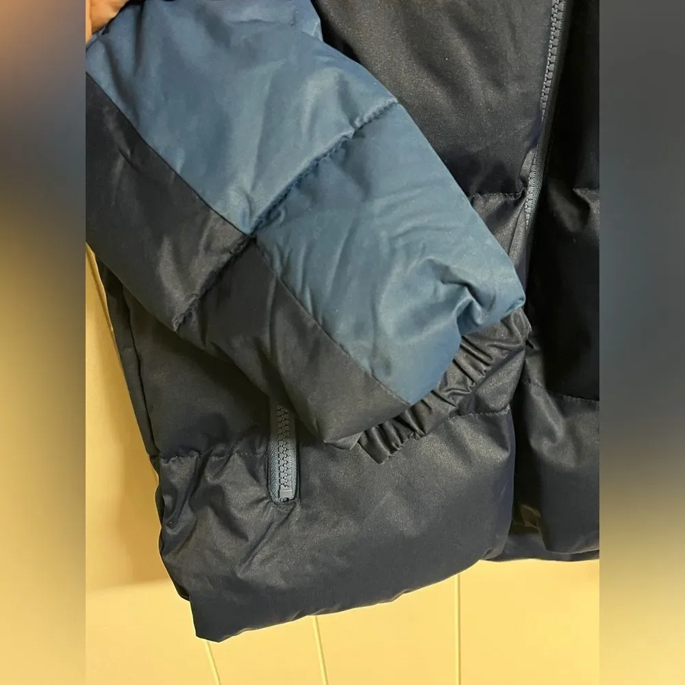 Perry Ellis Boys Puffer Jacket Fleece Linen Coat Sz 10/12